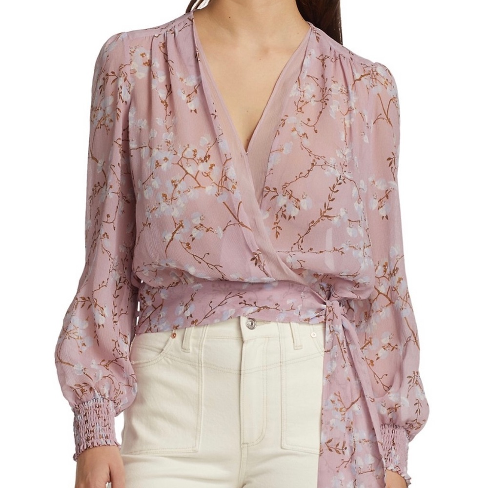 Paige Margherita Floral Wrap Blouse